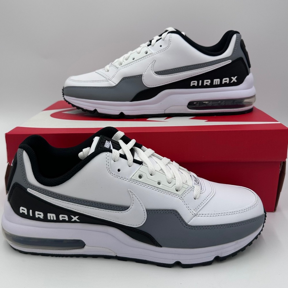 Nike Air Max LTD 3 Mens 10.5 White Black Cool Grey 687977-105 Sneakers NEW